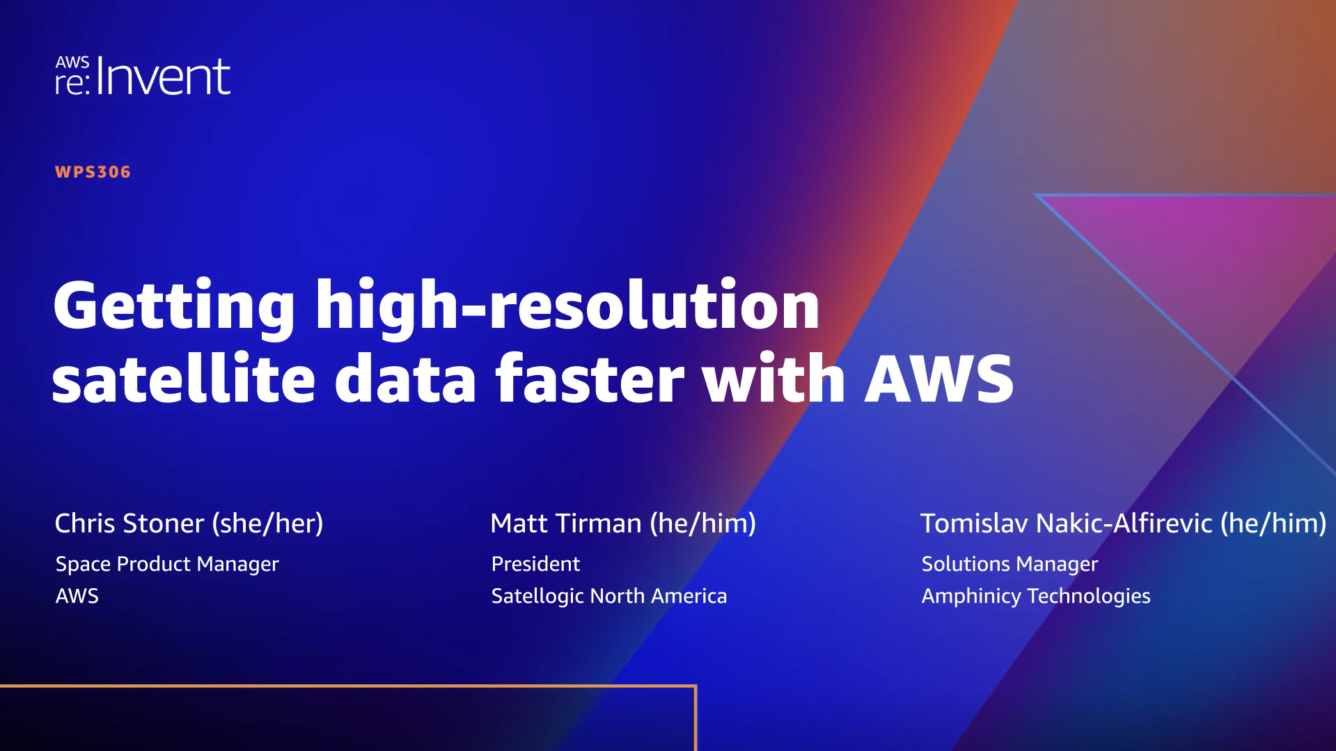 Getting high-resolution satellite data faster with AWS