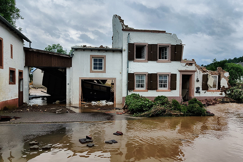 Result of the recent flood in Germany