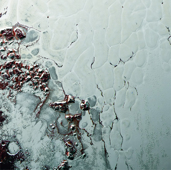 The beautiful surface of Pluto